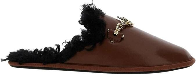 Stella McCartney Shearling Leren Muiltjes