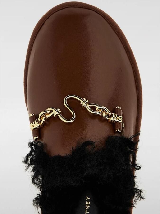 Stella McCartney Shearling Leren Muiltjes - Foto 2