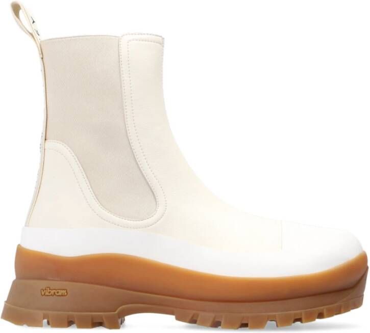 Stella Mccartney Boots & laarzen Chealsea Boots Trace in crème