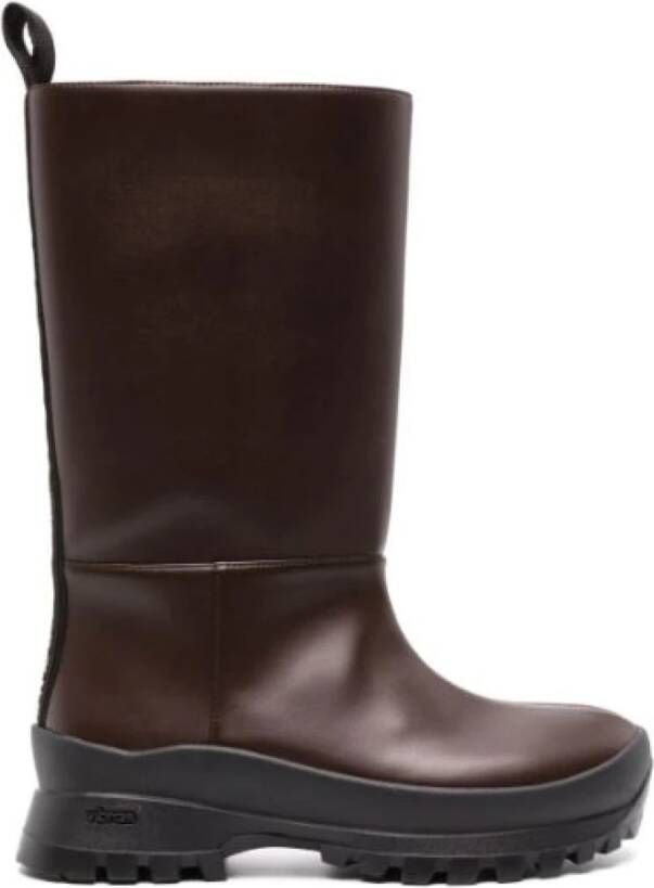 Stella Mccartney Trace Hoge Laarzen in Chocoladebruin Brown Dames