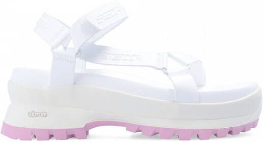 Stella Mccartney Platform Sandalen met Verstelbare Bandjes White Dames