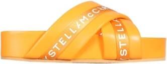 Stella Mccartney Veganistische kruisband slippers Orange Dames