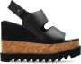 Stella Mccartney Zwarte Sandalen met Dubbele Band en Blokhak Black Dames - Thumbnail 4