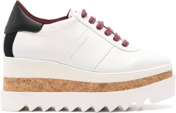 Stella Mccartney Witte Sneakers Paneelontwerp Logoprint White Dames