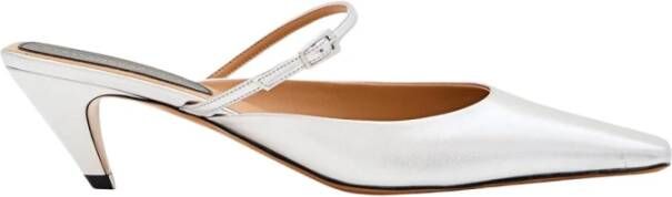 Stella McCartney Zilver Metallic Lage Hak Muiltjes
