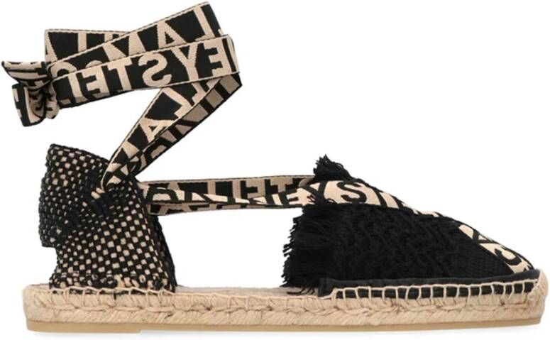 Stella McCartney Canvas Espadrilles met Strikkelband Enkelband