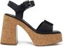 Stella Mccartney Zwarte Flatform Sandalen Black Dames - Thumbnail 1