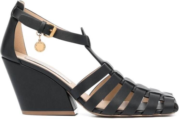 Stella Mccartney Zwarte hoge hak sandalen Ss23 Black Dames