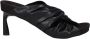 Stella McCartney Zwarte Leren Stiletto Hakken Sandalen - Thumbnail 1
