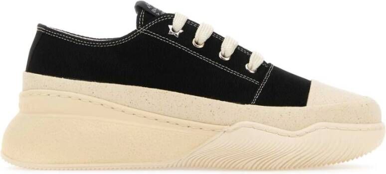 Stella McCartney Zwarte Loop Canvas Sneakers