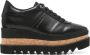 Stella McCartney Zwarte Platform Sneakers met Logo Details - Thumbnail 1