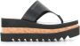 Stella Mccartney Zwarte sandalen met sleehak en vierkante neus Black Dames - Thumbnail 3