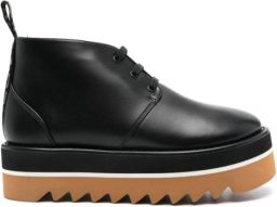 Stella Mccartney Zwarte Sneakers met Veters van Imitatieleer Black Dames