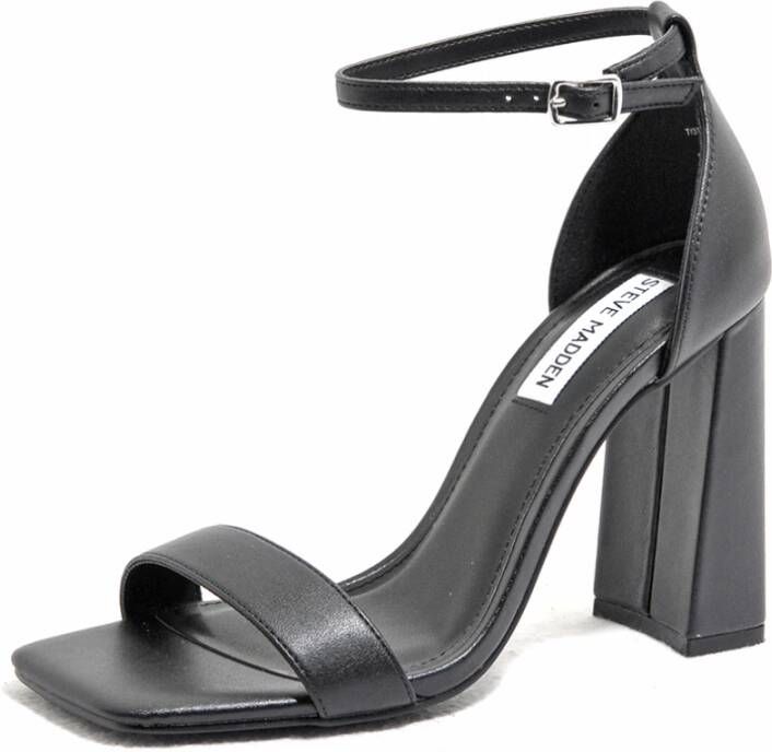 Steve Madden Airy Black Hoge Hak Sandalen Zwart Dames