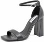 Steve Madden Airy Black Hoge Hak Sandalen Zwart Dames - Thumbnail 1