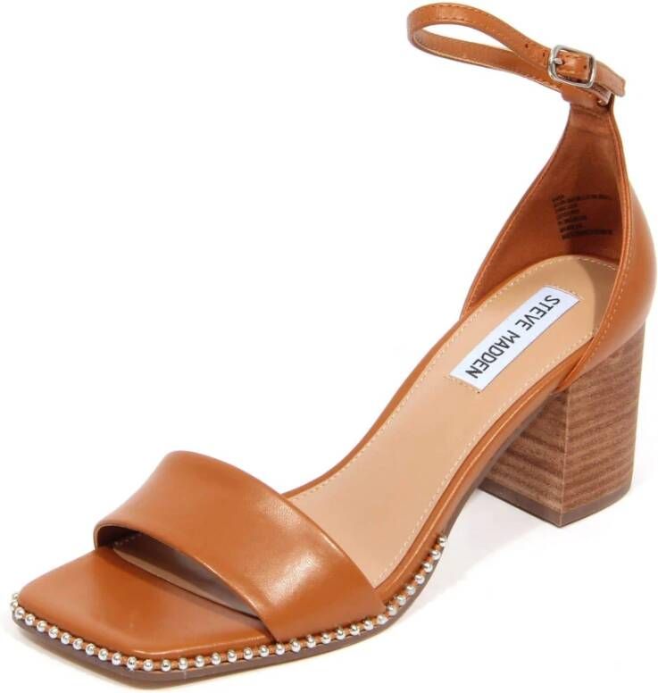 Steve Madden Aviation Cognac Leren Sandaal