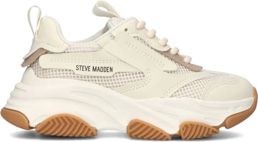 Steve Madden Beige Mesh Lage Sneakers Beige Dames