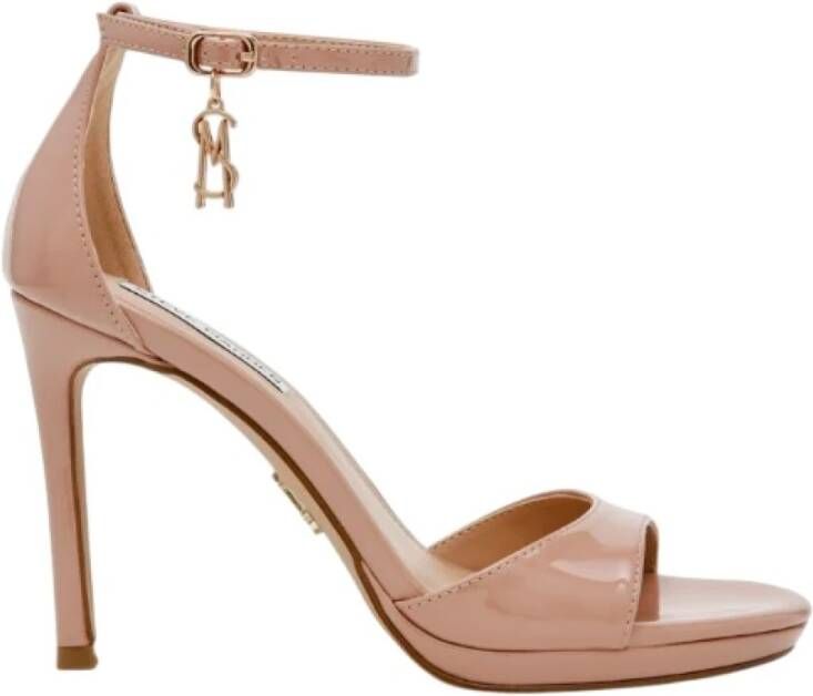 Steve Madden Blush Patent Leren Open Teen Sandalen