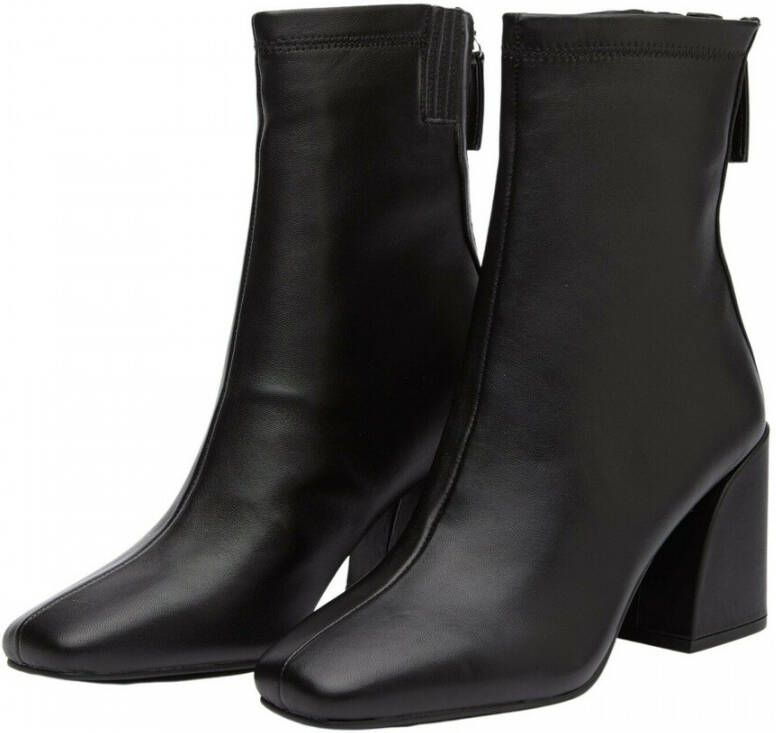 Steve Madden Verhoog je stijl met hoge hakken leren laarzen Black Dames