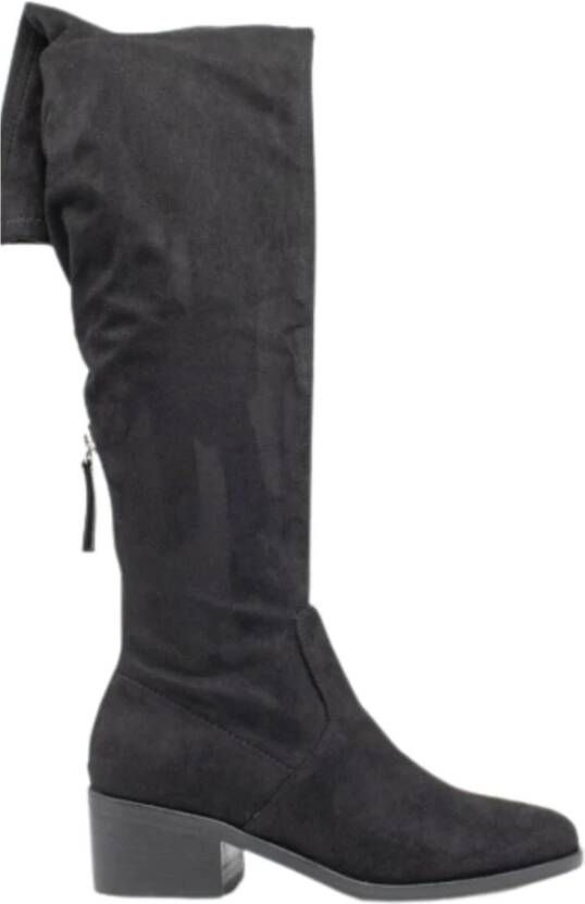 Steve Madden Casual Zwarte Suède Platte Schoenen Black Dames