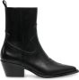 Steve Madden Kendal Zwarte Leren Enkellaarzen Black Dames - Thumbnail 1