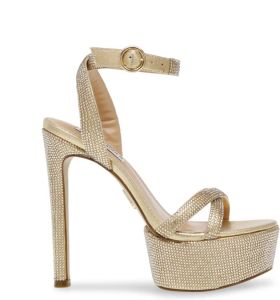 Steve Madden Glamoureuze Marciana-R Hoge Hak Sandalen Geel Dames