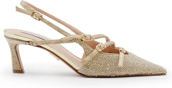 Steve Madden Gouden sprankelende enkelband sandalen