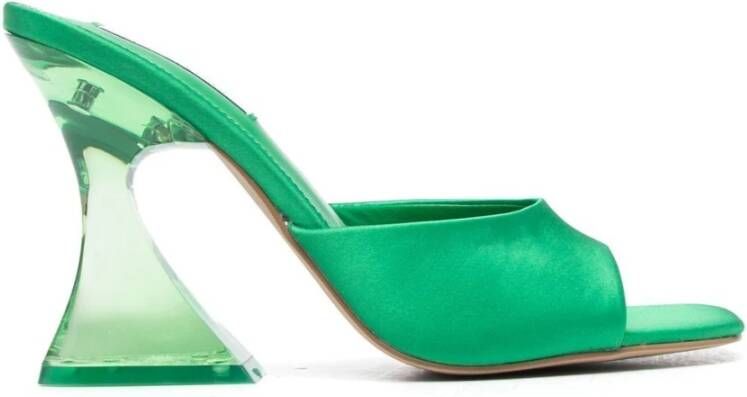 Steve Madden Groene Lipa Satijnen Sandalen Groen Dames