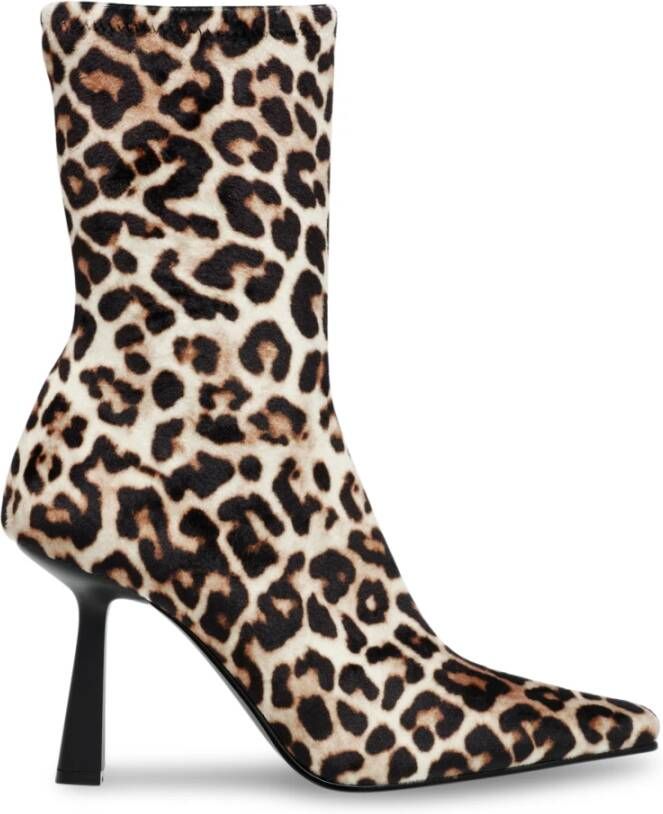 Steve Madden Luipaardprint Puntige Neus Enkellaarsje Multicolor Dames