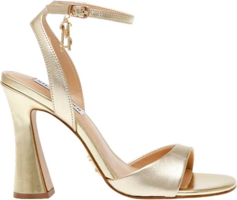 Steve Madden Elegante Leren Hoge Hak Sandalen Yellow Dames