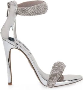 Steve Madden Hoge hak sandalen Lichtgewicht en natuurlijk zilver Grijs Dames