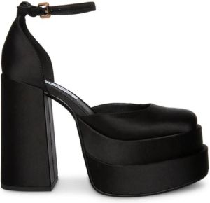 Steve Madden Hoge hak sandalen met dubbele platform en blokhak Zwart Dames