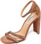 Steve Madden Jeweled Suède Sandaal in Tan - Thumbnail 1