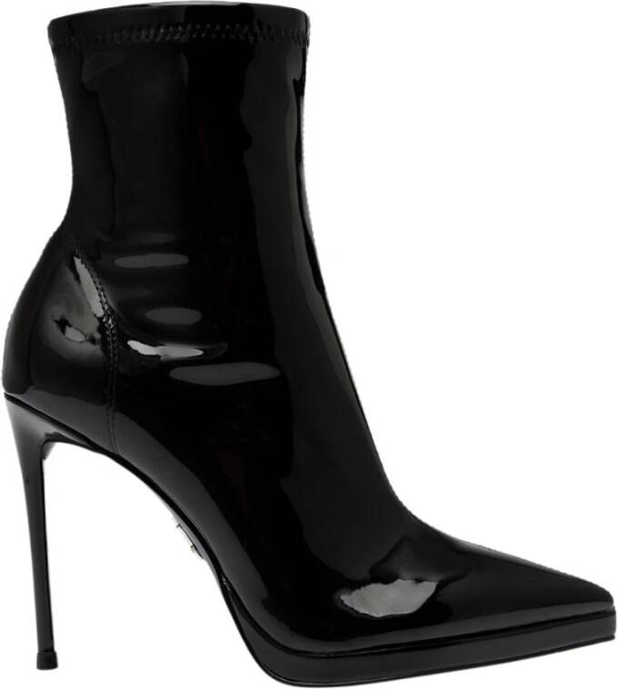 Steve Madden Kaylani Zwarte Plateau Enkellaarzen Black Dames