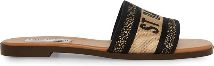 Steve Madden Knox Sandaal Stijlvolle Slippers voor de Zomer Zwart Dames