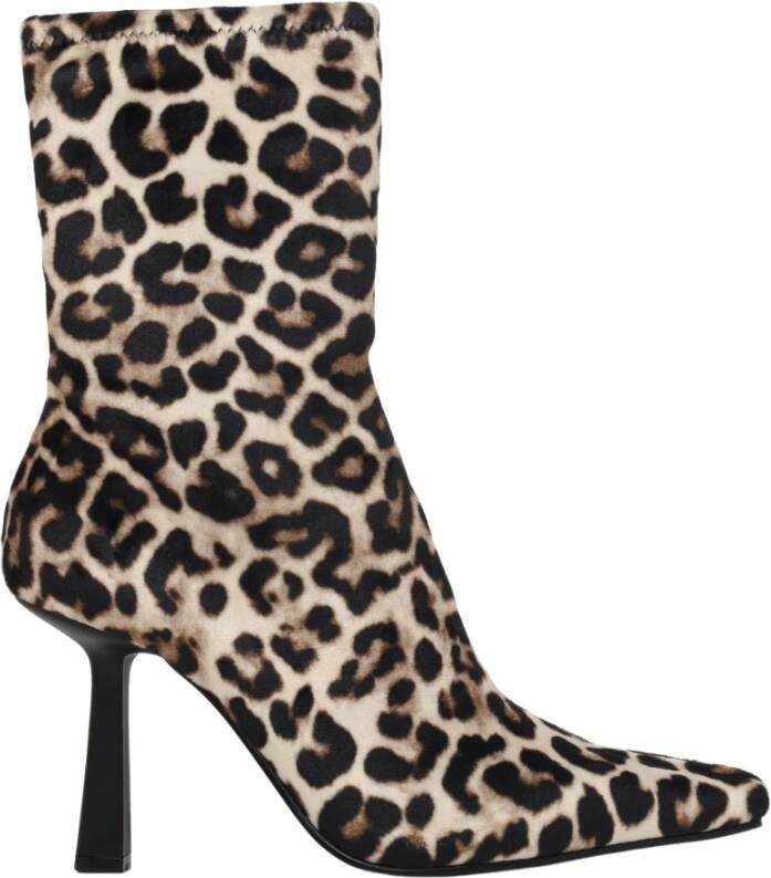Steve Madden Luipaardprint Puntige Neus Enkellaarsje Multicolor Dames