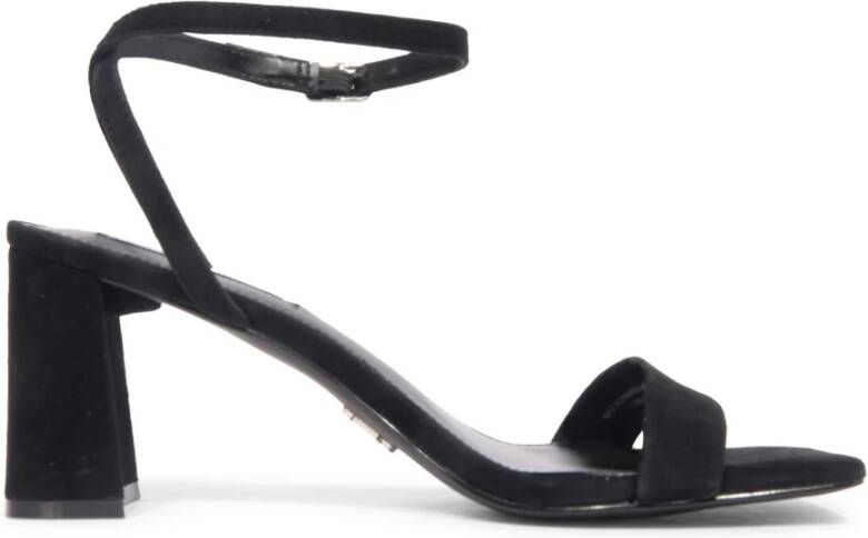 Steve Madden Luxe Suede Sandaal Zwart Model