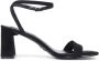 Steve Madden Luxe Suede Sandaal Zwart Model - Thumbnail 1