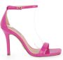 Steve Madden Magenta Uphill Hoge Hak Sandalen Roze Dames - Thumbnail 1