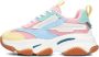 Steve Madden JPossession chunky sneakers pastel multi Meisjes Textiel Meerkleurig 32 - Thumbnail 3