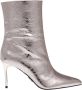 Steve Madden Metallic Zilveren Puntige Enkellaarzen Grijs Dames - Thumbnail 1