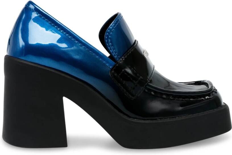 Steve Madden Multicolor lakleren loafers Blue Dames