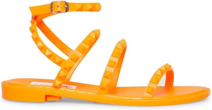 Steve Madden Platta Sandalerer Oranje Glam Sandalen Oranje Dames - Foto 2