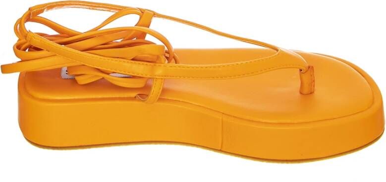 Steve Madden Platte sandalen Oranje Dames