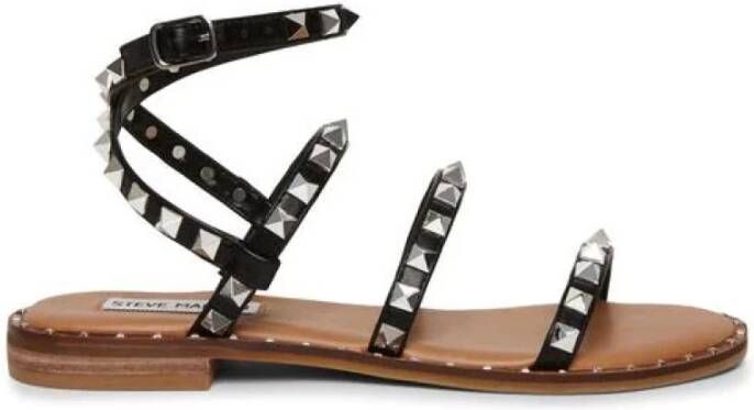 Steve Madden Platte Sandalen Zwart Dames