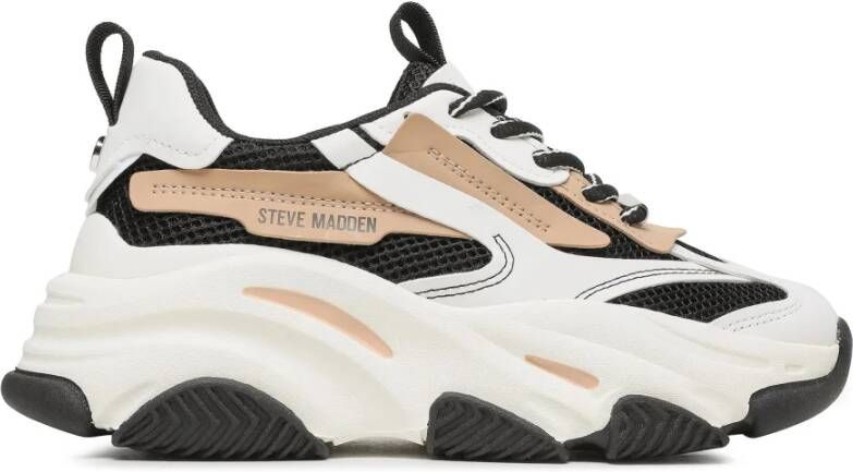 STEVE MADDEN Possession-E tan Zwart Kunststof Lage sneakers Dames - Foto 8