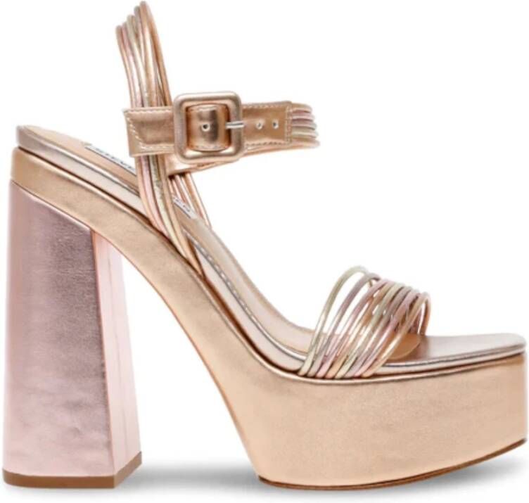Steve Madden Roze hoge hak sandalen Pin-Uprosegold
