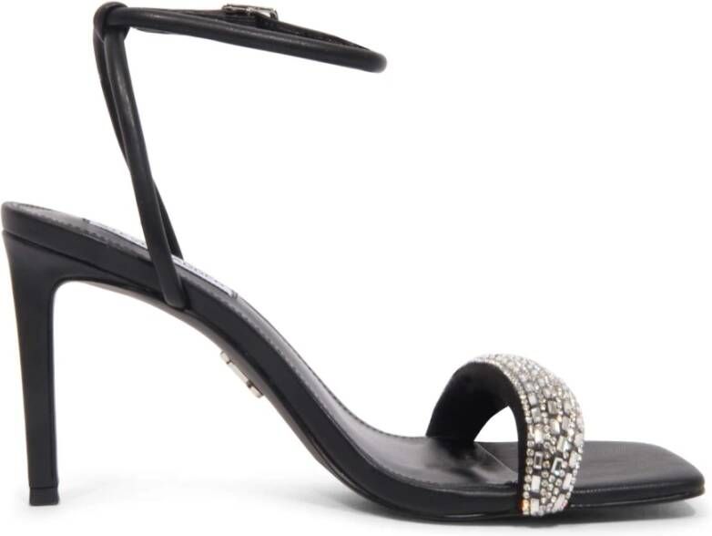 Steve Madden Sandaal met strass in zwart zilver