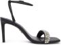 Steve Madden Sandaal met strass in zwart zilver - Thumbnail 1