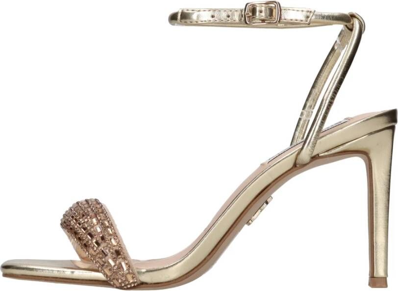Steve Madden Gouden Verleiding Hoge Hak Sandalen Beige Dames